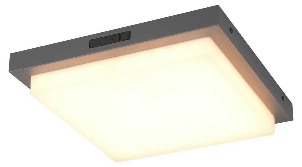 LED, lampa sufitowa, metal, antracyt, czujnik, szer. 30 cm Zdjęcie produktu 