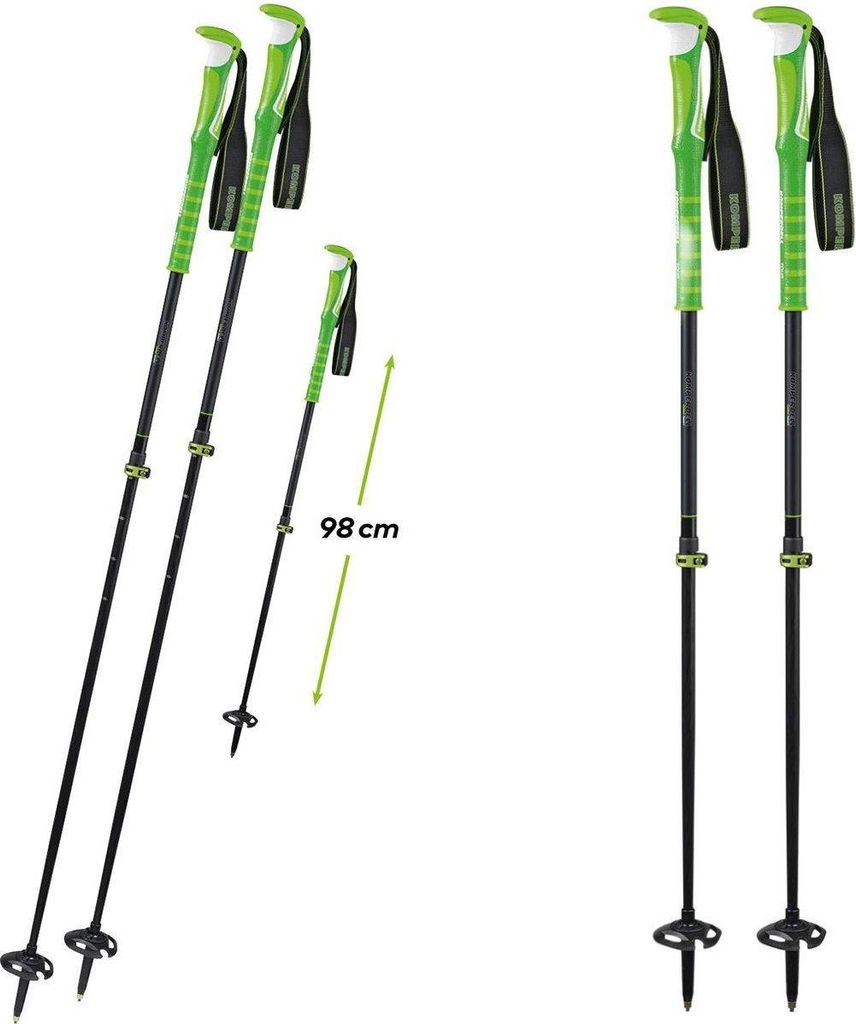 Komperdell C7 Titanal Carbon Skistock, Skitourenstock, Wanderstock Trekkingstock Gewicht 251g Type A