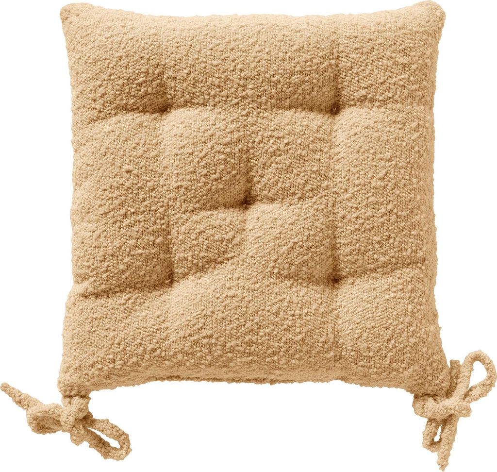 Dutch Decor Stuhlkissen Onno 40x40 cm Beige Unifarben