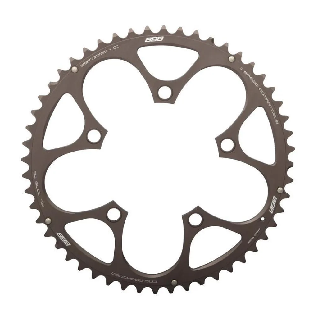 Grand Plateau de Vélo Route BBB BCR-33C 52T en Titane Durable 110mm
