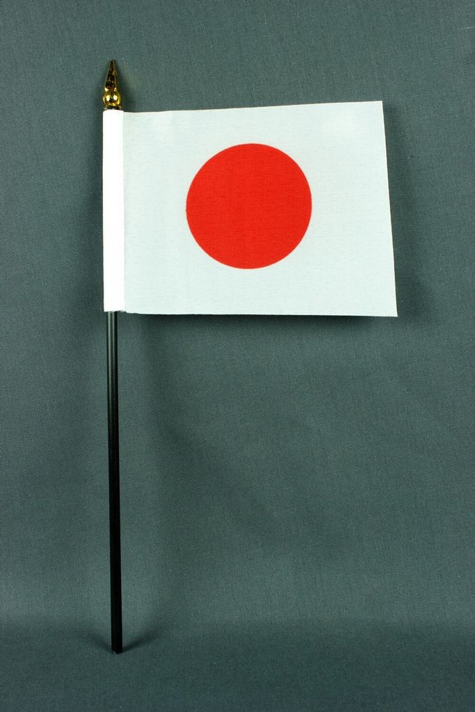 Flagge am Stab Japan 10x15 cm Handflagge Stockflagge Produktbild 
