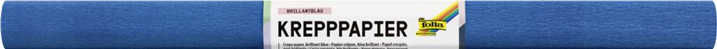 folia Krepppapier-Rolle (B)500 mm x (L)2,5 m brillantblau