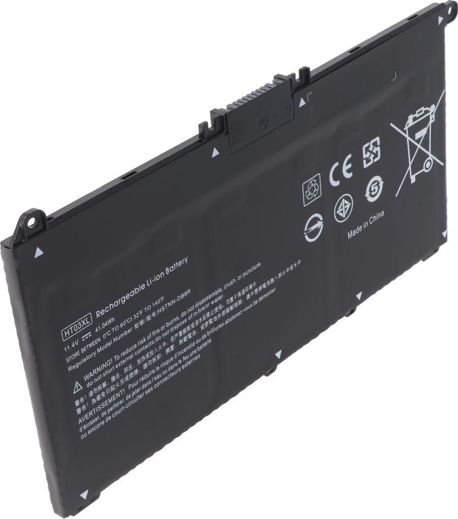 Akku passend für HP 250 G7, HP 255 G7, HT03XL Li-Polymer, 11,4V, 3600mAh, 41,0Wh, built-in, ohne Werkzeug