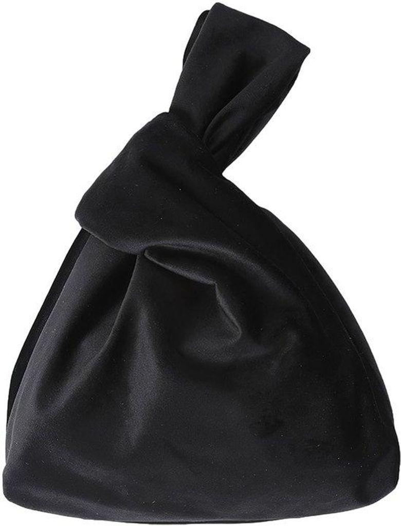 Kleine fluwelen polstas für Damen Elegante Abendtasche Tote Tasche Schwarz