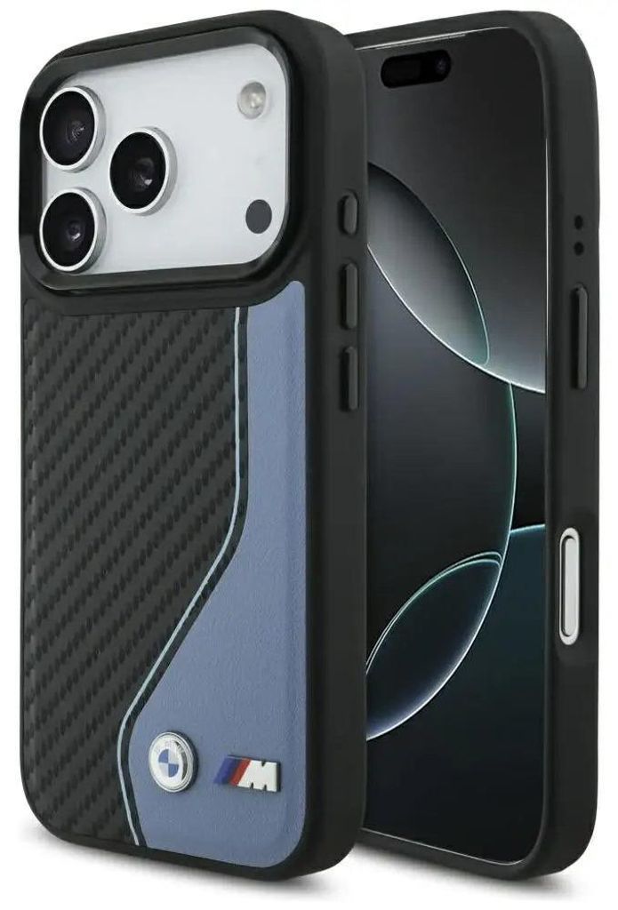 Bmw M Carbon Logo Magsafe Fall für Iphone 17 Pro - blau Produktbild 