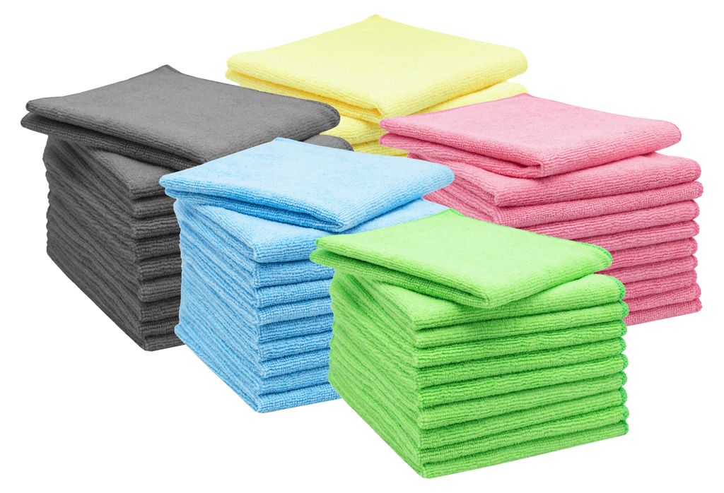 50er Set Mikrofasertücher für streifenfreien Glanz, Produktbild 
