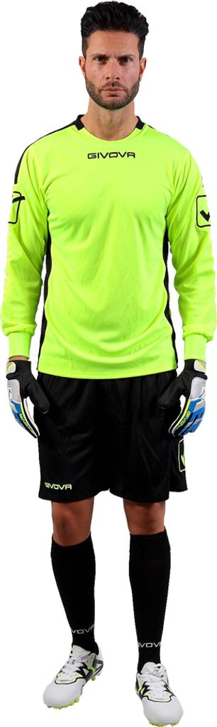 XL GIALLO FLUO/NERO|Givova Kit Hyguana Torwart Trikot-Set 2-teilig KITP009-1910