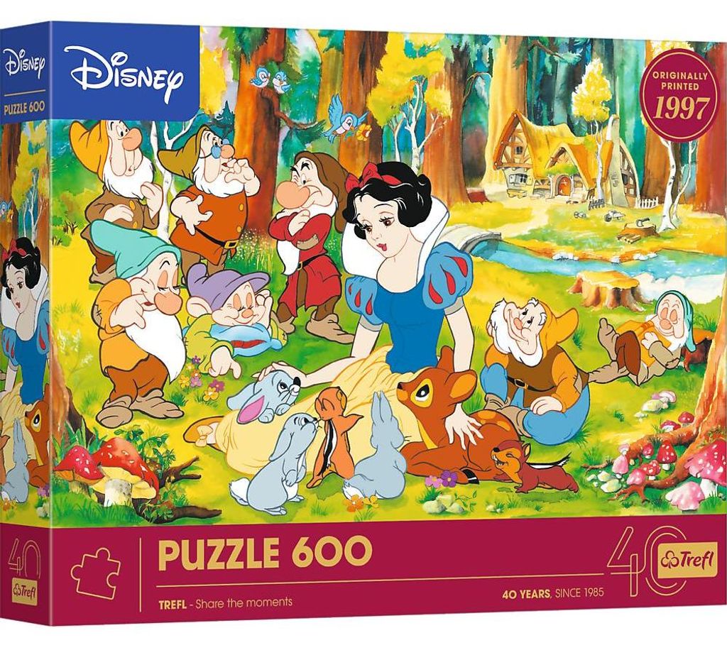 Trefl Puzzle 600 Teile - Disney Schneewittchen Jubiläum -Mix