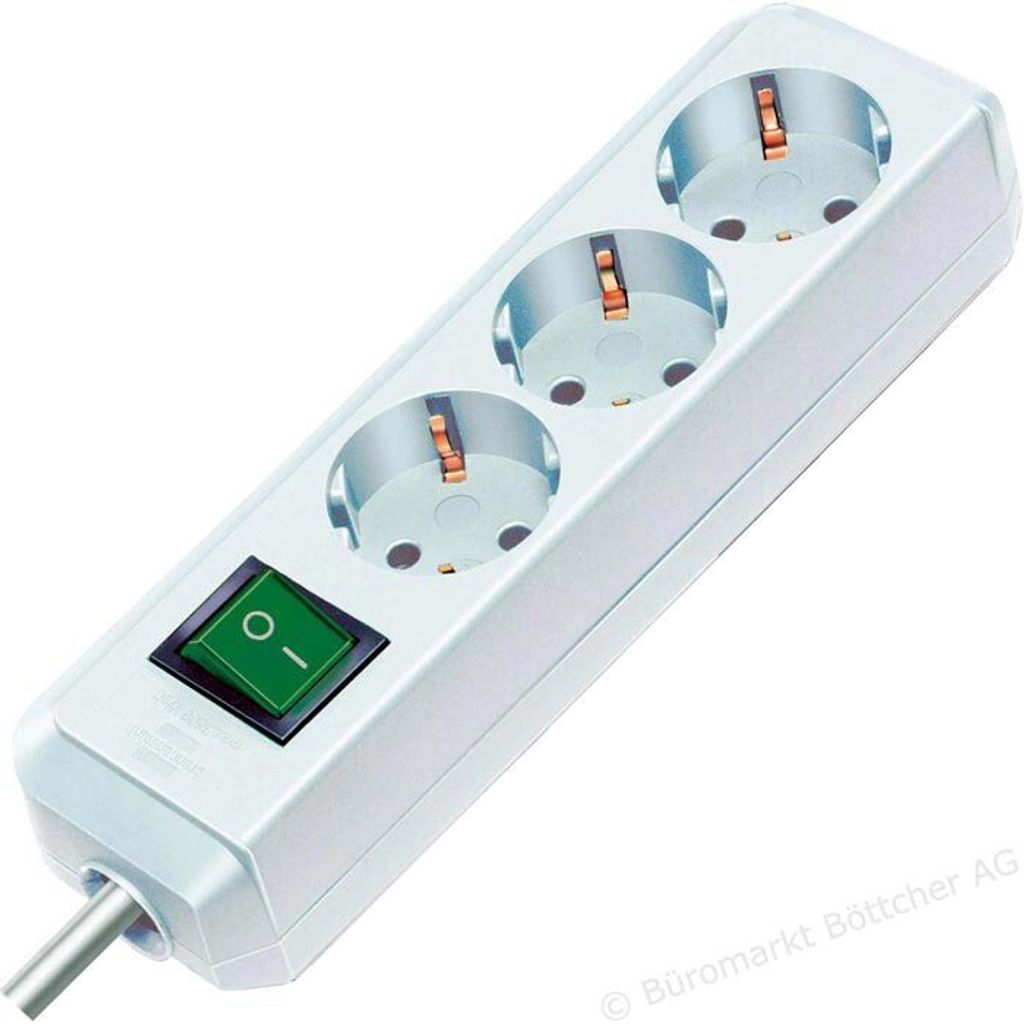 Brennenstuhl Eco-Line Steckdosenleiste mit Schalter 3-fach Produktbild 