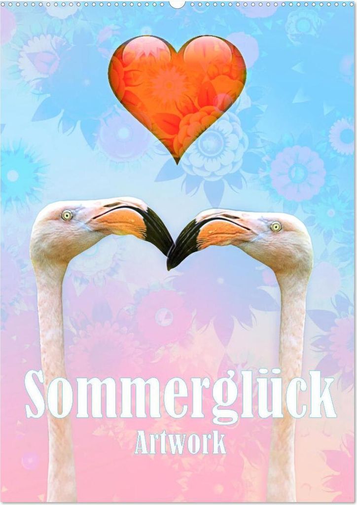 Sommerglück - Artwork (Wandkalender 2026 DIN A2 hoch), CALVENDO Monatskalender
