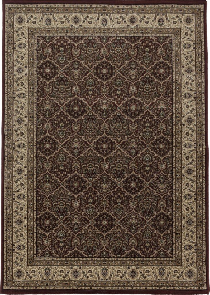 Alfombra oriental para sala de estar, color rojo, 300x400 Imagen del producto 