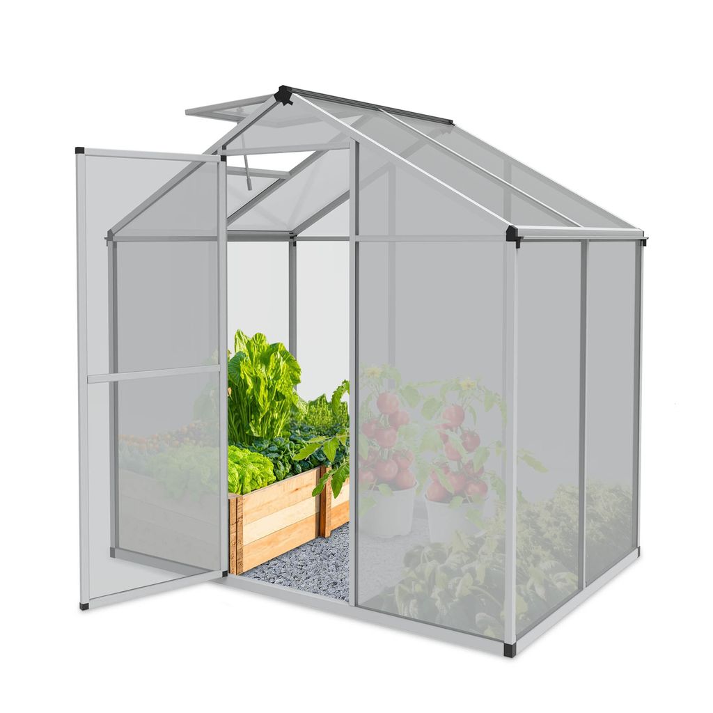 ONBEST Gewächshaus Aluminium | 4mm | Polycarbonat-Platten | Produktbild 