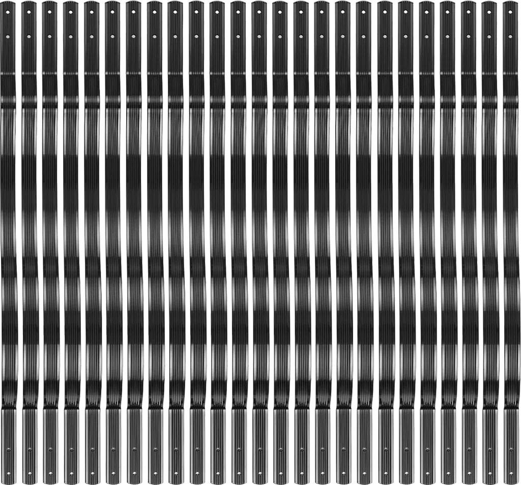 Kit de Balustres pour Terrasse Extérieure en Aluminium Noir Mat Durable