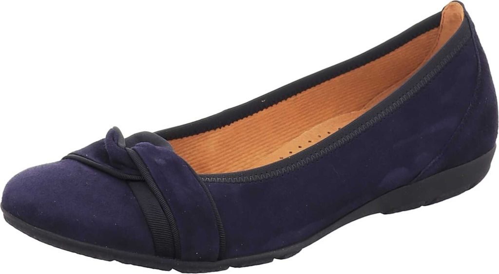 Gabor Shoes Ballerina - Blau Kunstleder Größe: 41.5 Normal