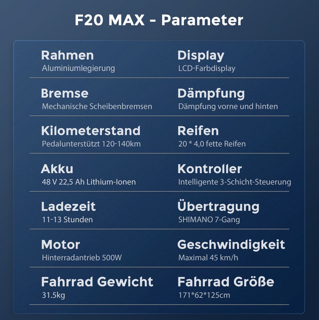 Fafrees F20 MAX Fatbike Ebike Klapprad 20 Zoll mit 48V 18AH Produktbild 19