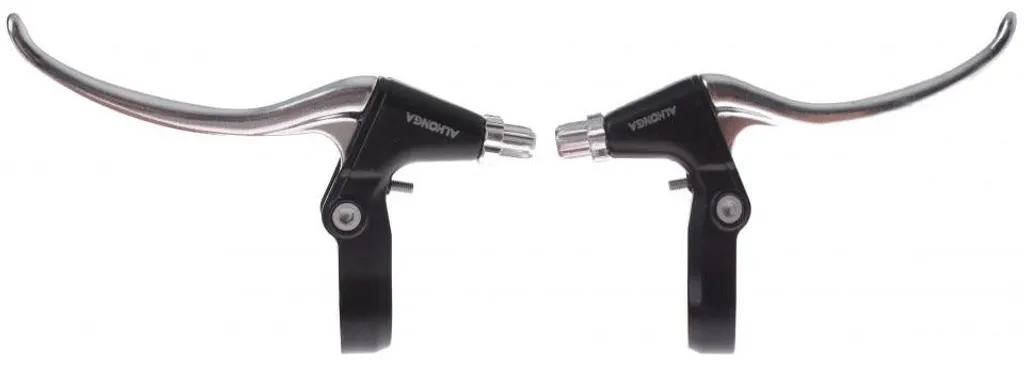 Paire de poignées de frein V-Brake pour vélo - Alhonga 4 doigts alu