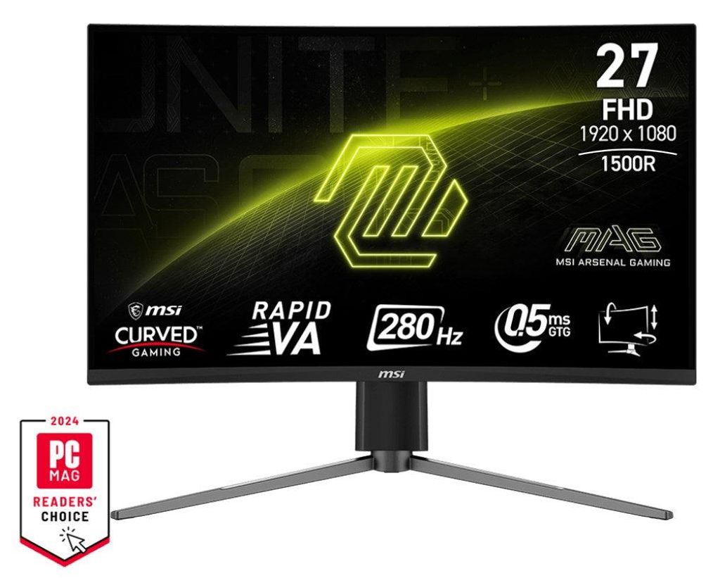 Moniteur d'ordinateur MSI MAG 276CPXF 68,6 cm (27") 1920 x Image du produit 