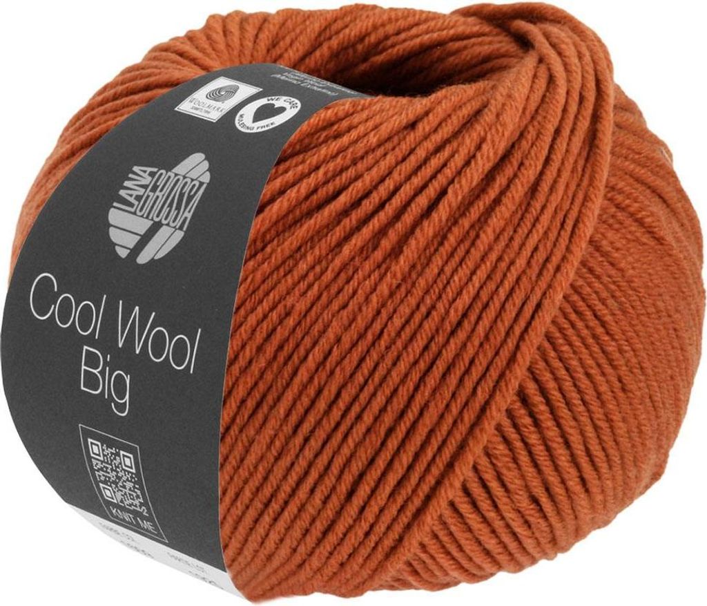 Lana Grossa - Cool Wool Big Melange 1608 rotorange meliert
