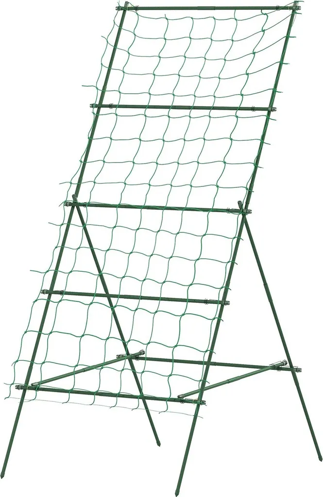 Treillis de jardin Aosom haute résistance 227 cm en acier inoxydable