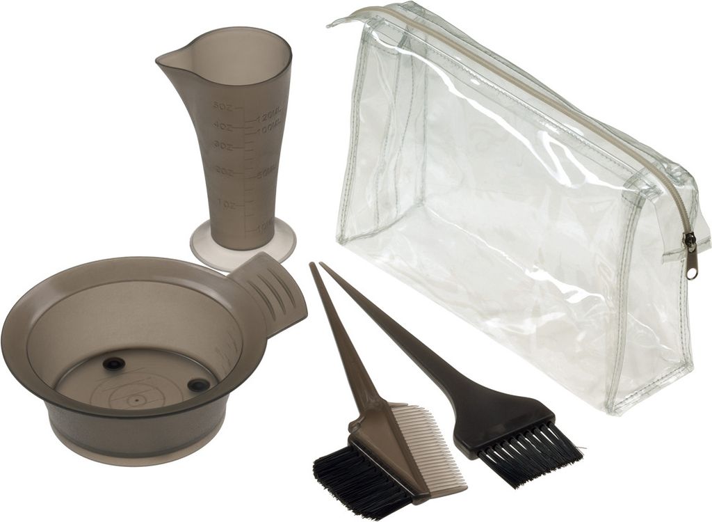 Comair Färbe-Zubehör-Set 5-tlg transp.sz Dyeing accessories Produktbild 