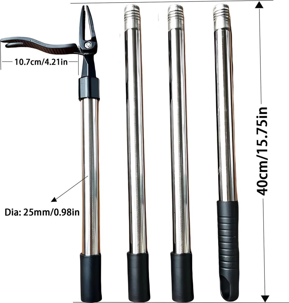 Verstellbarer Unkrautstecher 112cm, Edelstahl Grabegabel mit Fußpedal, ergonomisch abnehmbar