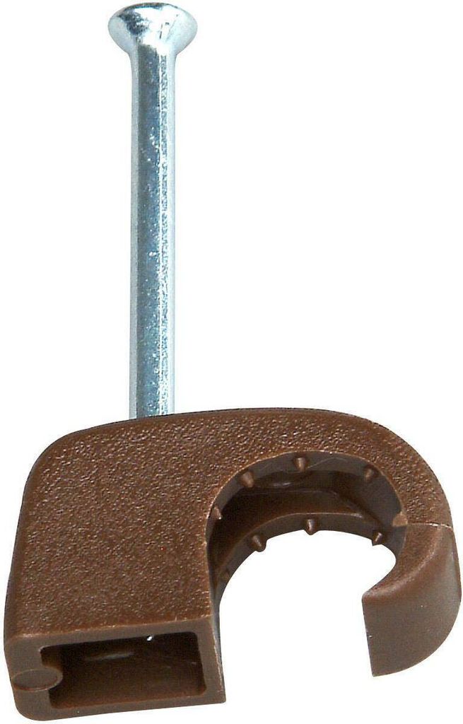 Kopp Iso-Nagelschellen Sortiment Iso-Schellen Stahlnadel 7-10mm 50 Stück braun