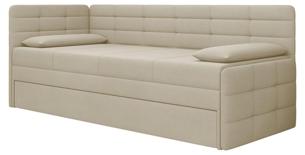 MIRJAN24 Jugendbett Sand mit Bettkasten, Schlafzimmer (Farbe: Polo 872)