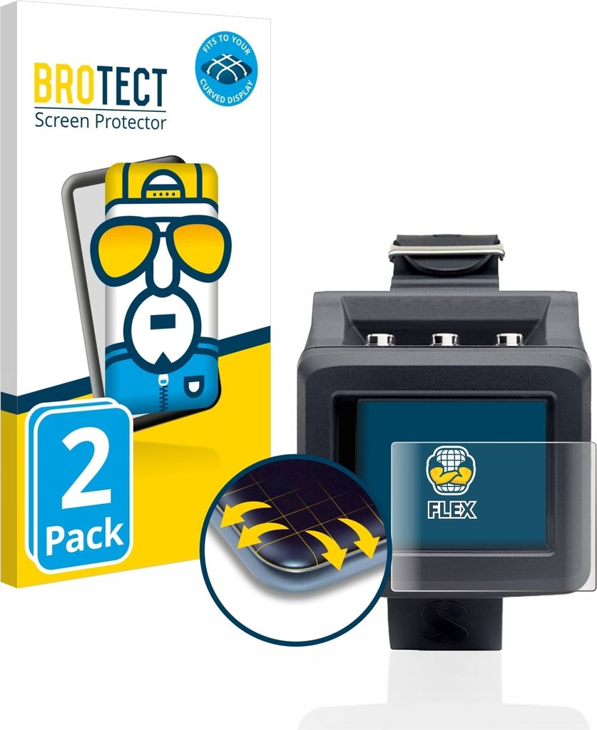 2x BROTECT Fullscreen Schutzfolie für Uwatec Galileo G2 Displayschutz Folie Fullcover Klar Transparent