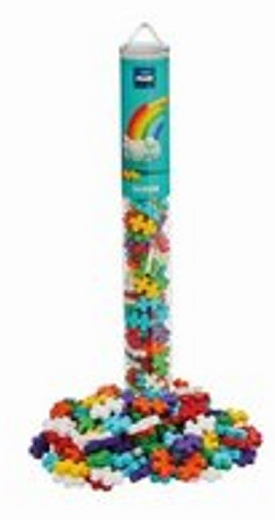 PLUS-PLUS 100 Kreativ Bausteine Regenbogen Tube Produktbild 