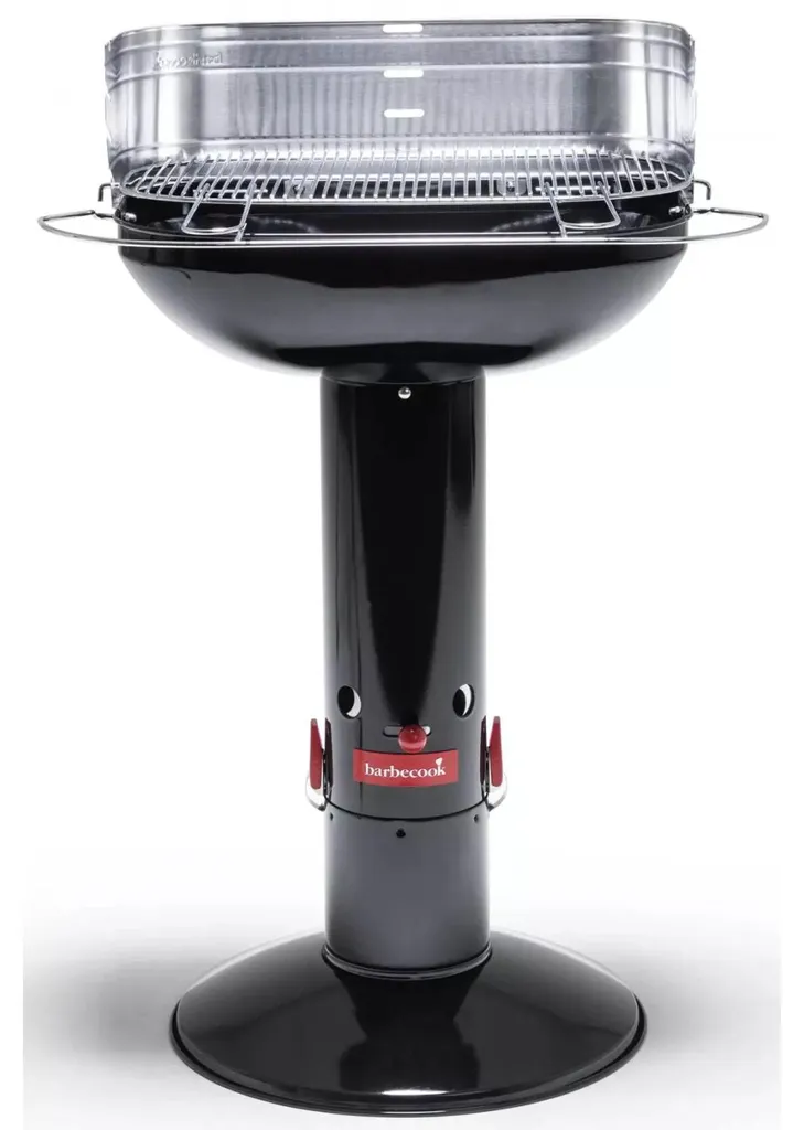 Support de Barbecue 56x34 h101cm Barbecook - Structure Acier Noir Stable