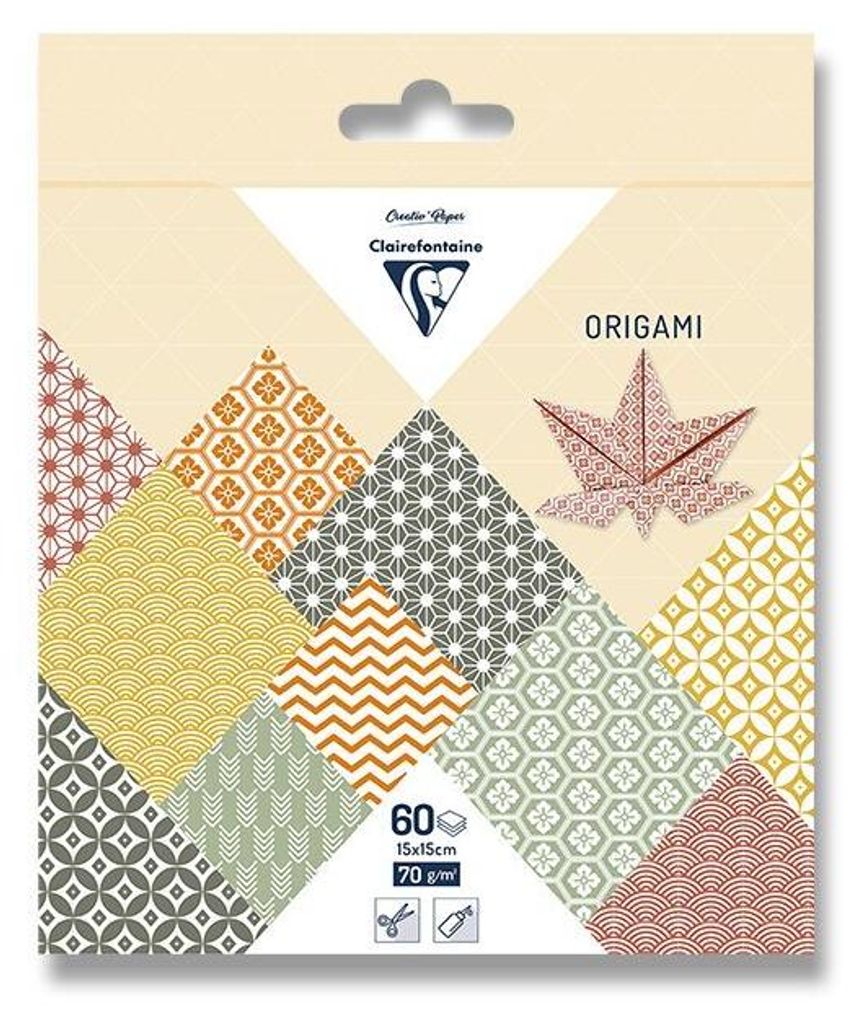 Set di carte Clairefontaine Origami Autunno 60 fogli Immagine del prodotto 