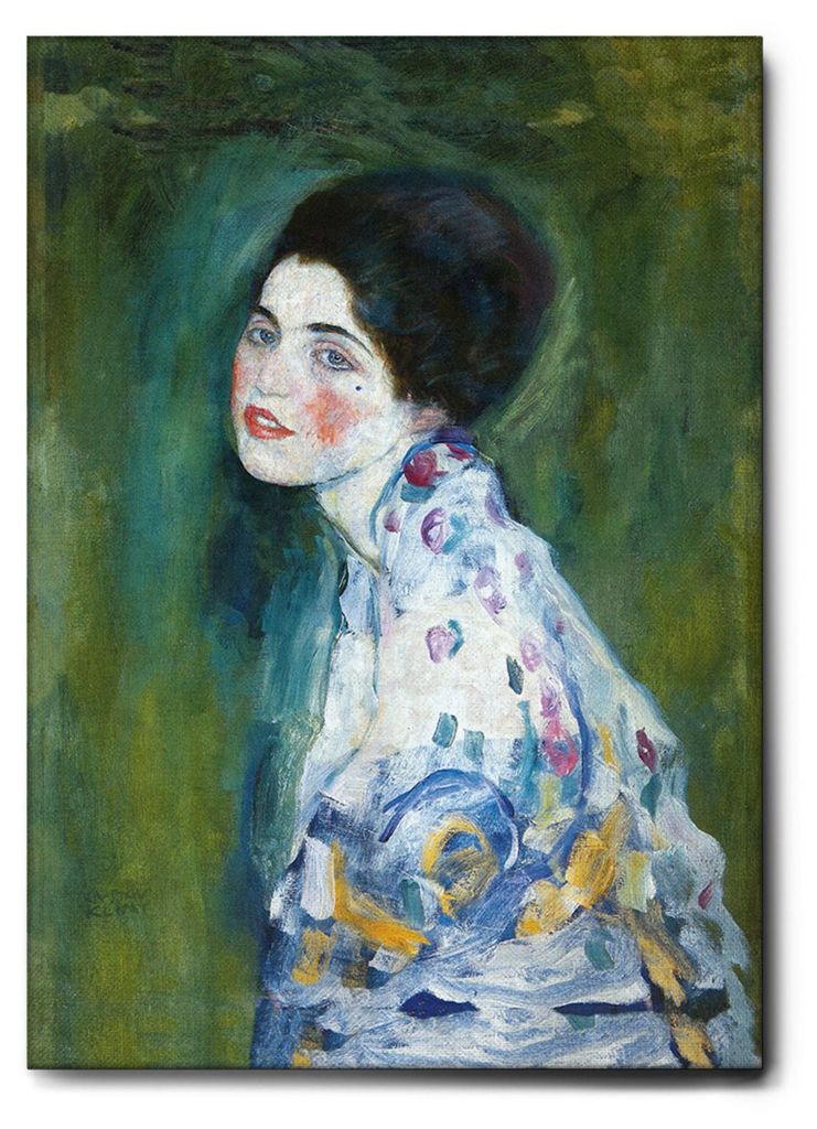 Giallobus - Porträt eines Mädchens - Gustav Klimt - 50L x 70W cm - Bild - Leinwand mit Standardrahmen