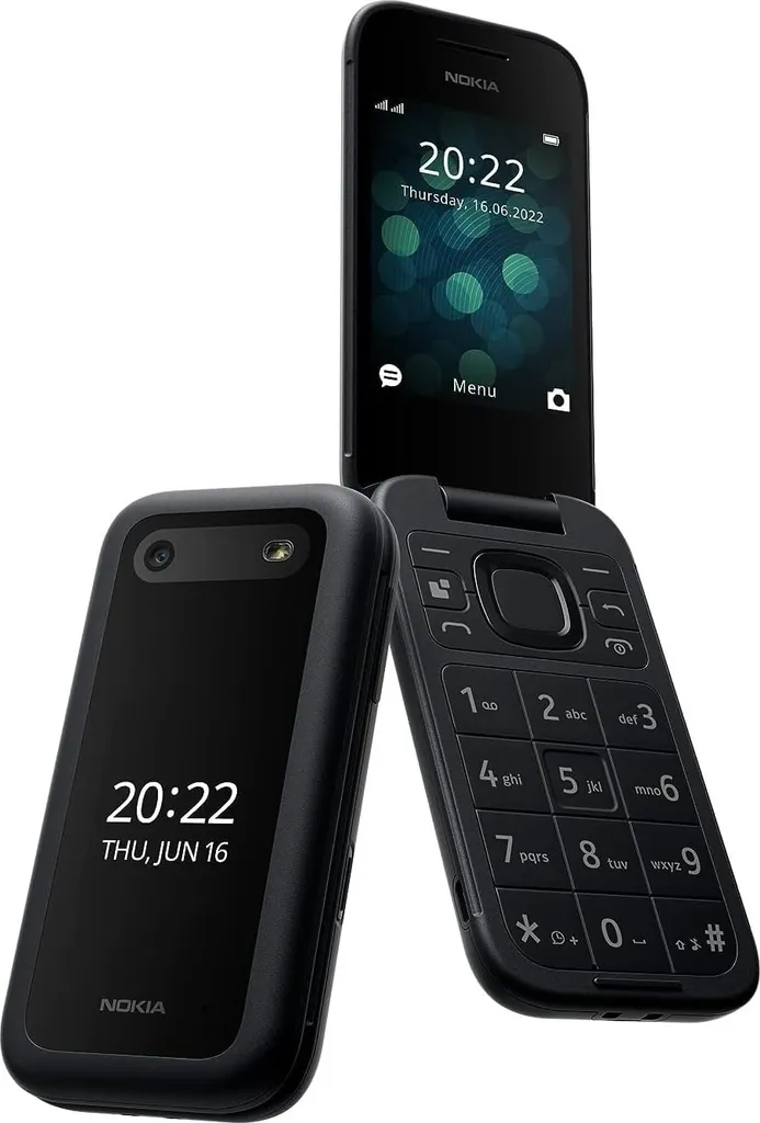 Nokia 2660 Flip Téléphone Portable Noir Double SIM avec Écran 2,8 Pouces