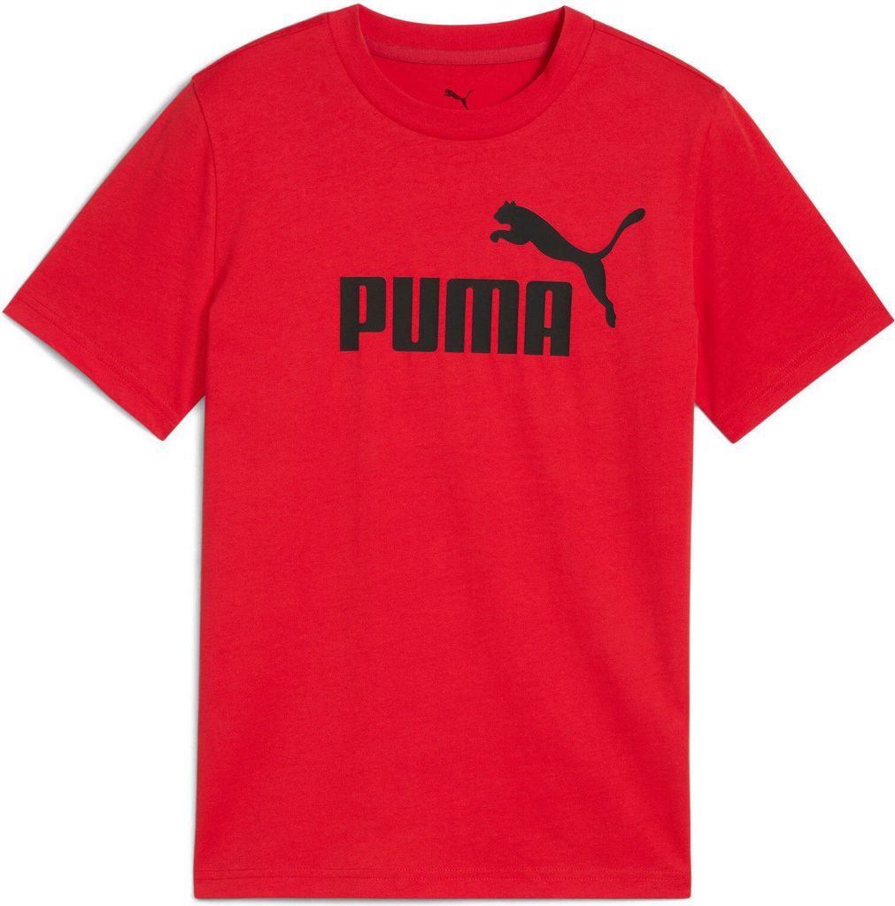 Puma Ess No. 1 Logo Tee B voor kinderen rood Productafbeelding 