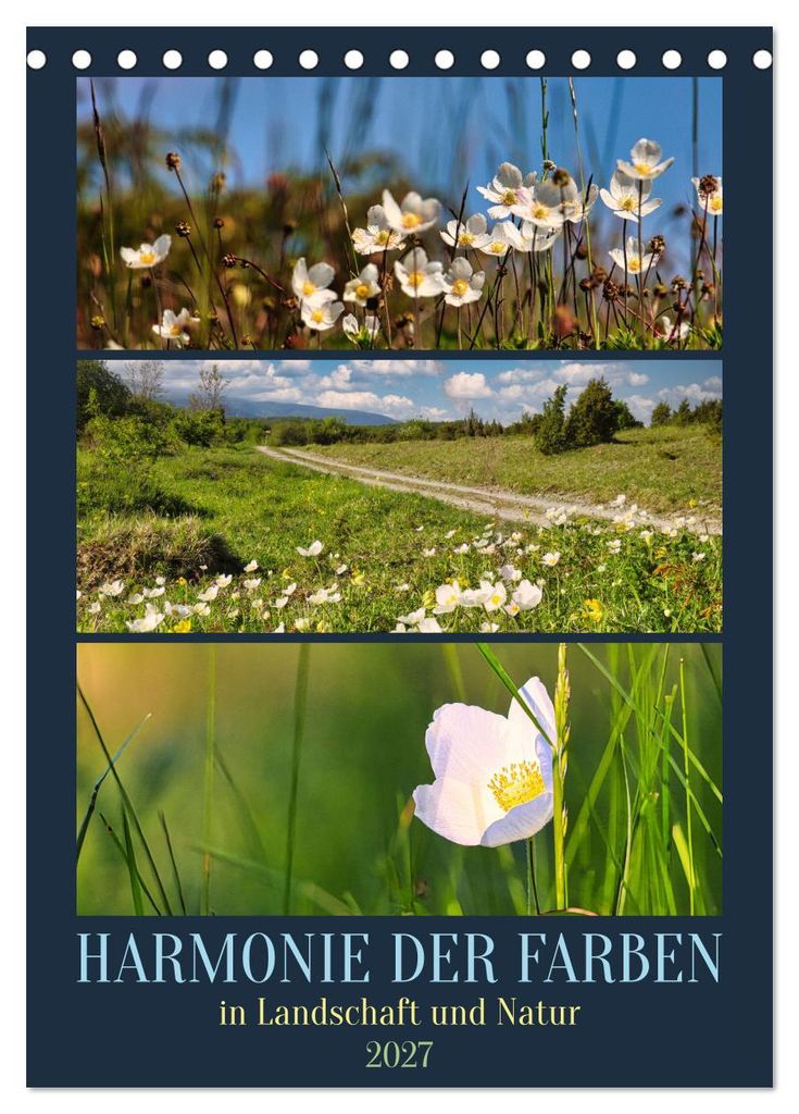 Harmonie der Farben in Landschaft und Natur (Tischkalender 2027 DIN A5 hoch), CALVENDO Monatskalender