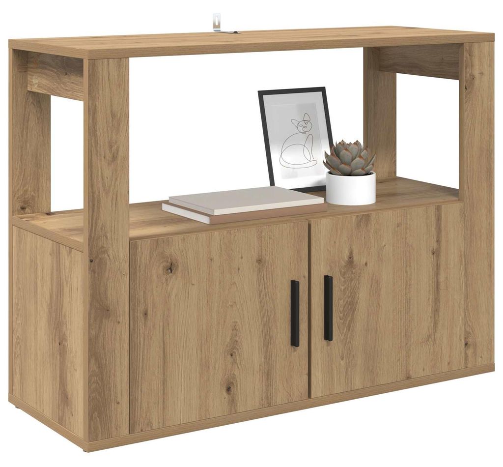 vidaXL Kredens dębowy Artisan 80 x 30 x 60 cm materiał Zdjęcie produktu 