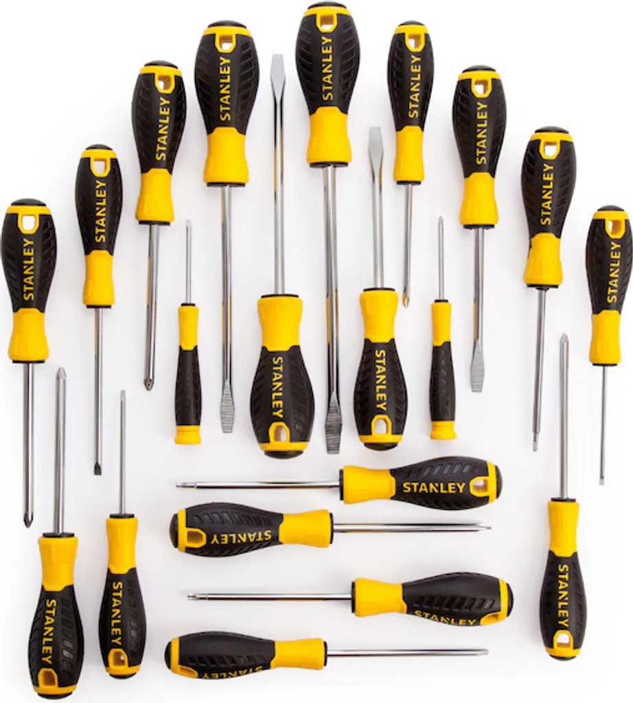 Coffret de tournevis Stanley 20cz. essentiel pour bricolage maison