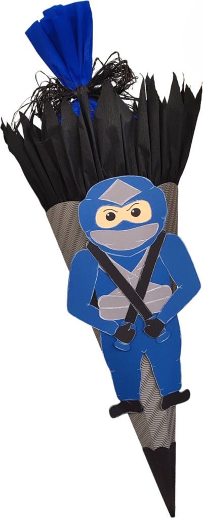 Schultüte Bastelset Ninja blau von Prell Produktbild 