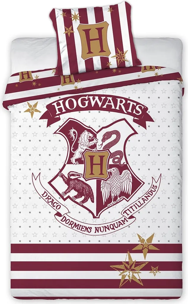 Copripiumino Harry Potter Bambini 100% Cotone Hogwarts 140x200 cm