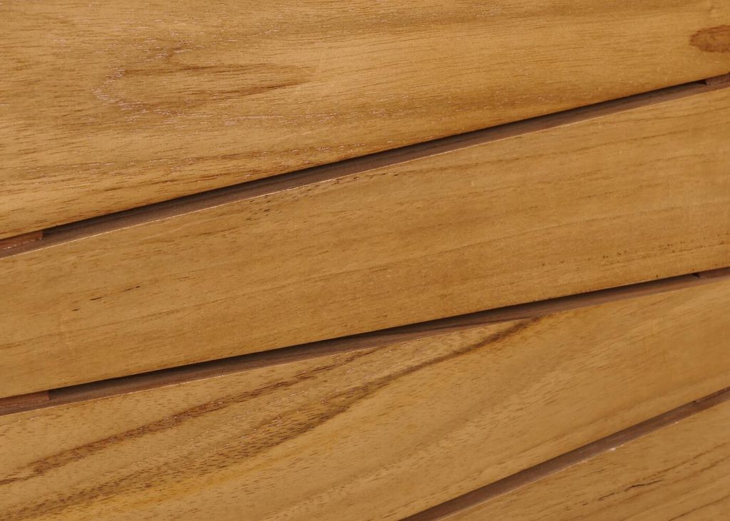 Teak-Hochschrank MCW-M73, Badezimmermöbel, 2 Türen, 6 Fächer, hochwertiger Teak (Kernholz, 20-30 Jahre), 181x40x35cm