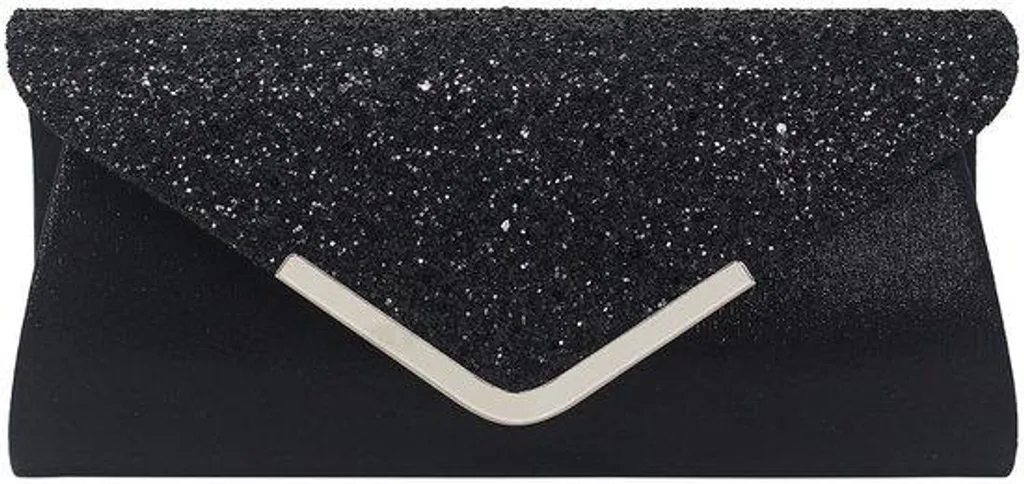 Pochette à paillettes noire : le sac de soirée qui sublime vos tenues