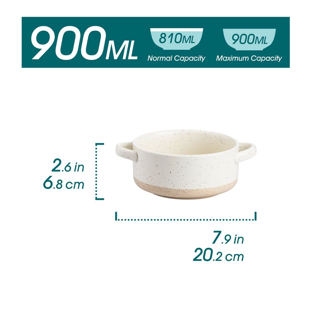 Corelle Suppenschüsseln, 3er Set – Spülmaschinenfest, Bruchsicher, Landhausstil