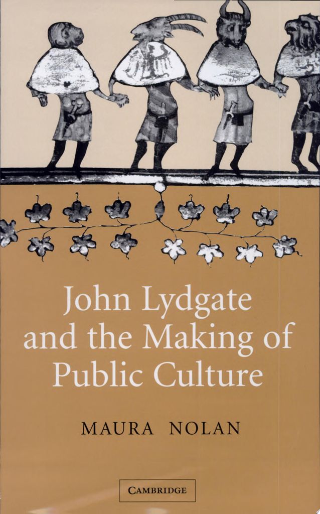 John Lydgate und die Entstehung der öffentlichen Kultur | Maura Nolan