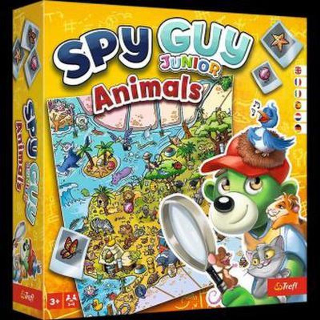 Trefl Lernspiel - Spy Guy Junior Animals Detektivspiel für Kinder Tiere