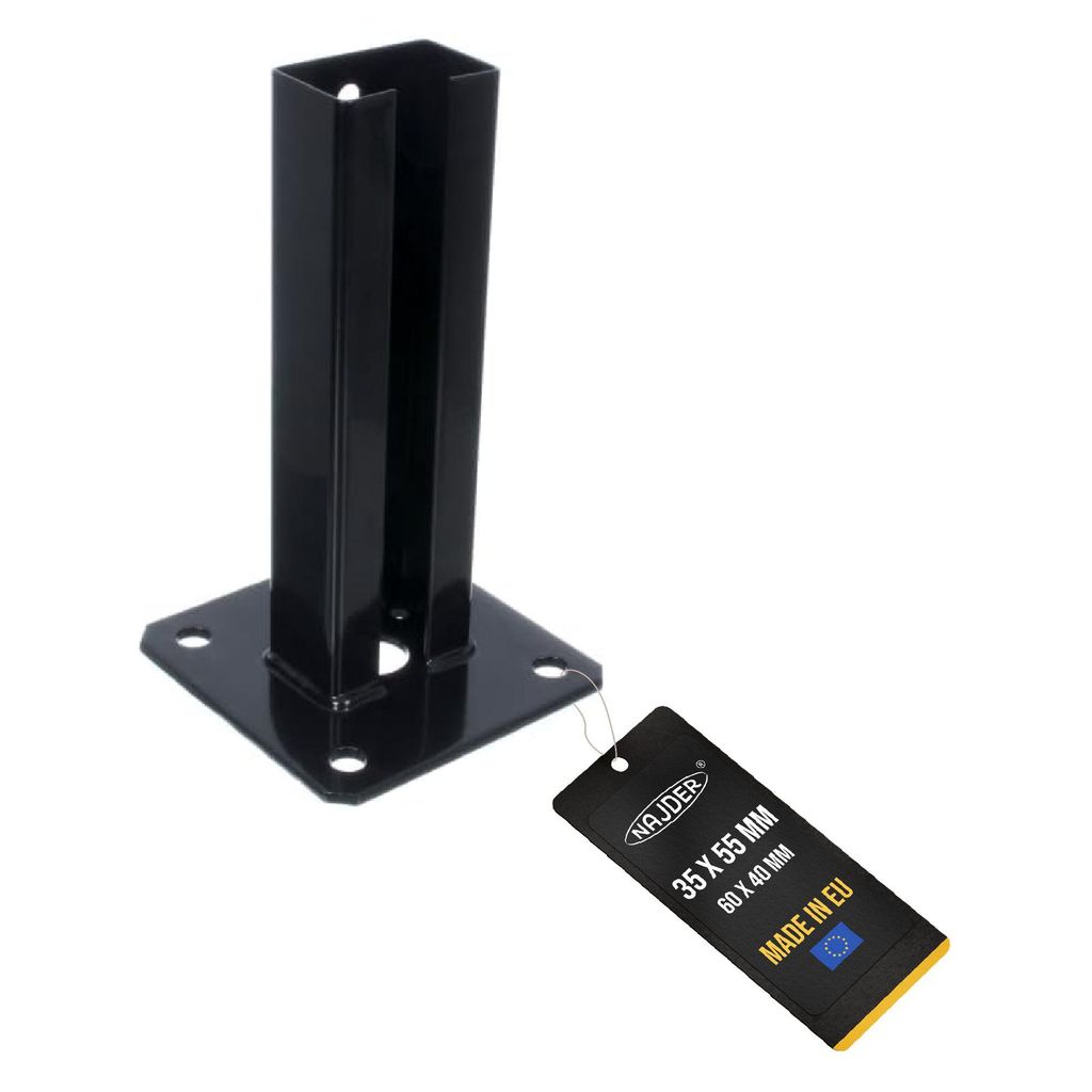 NAJDER Aufschraubhülse Pfostenträger 35x55 mm für Produktbild 