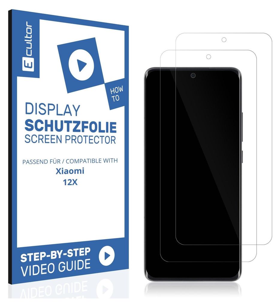 2x 3D Schutzfolie für Xiaomi 12X Display Folie Flexibel Full Cover