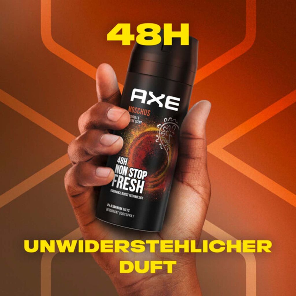 AXE Bodyspray Moschus Deo 6x 150ml Deospray Deodorant Produktbild 5