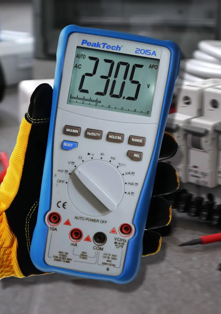 Multimètre Numérique True RMS PeakTech P 2015 A pour Mesures Électriques