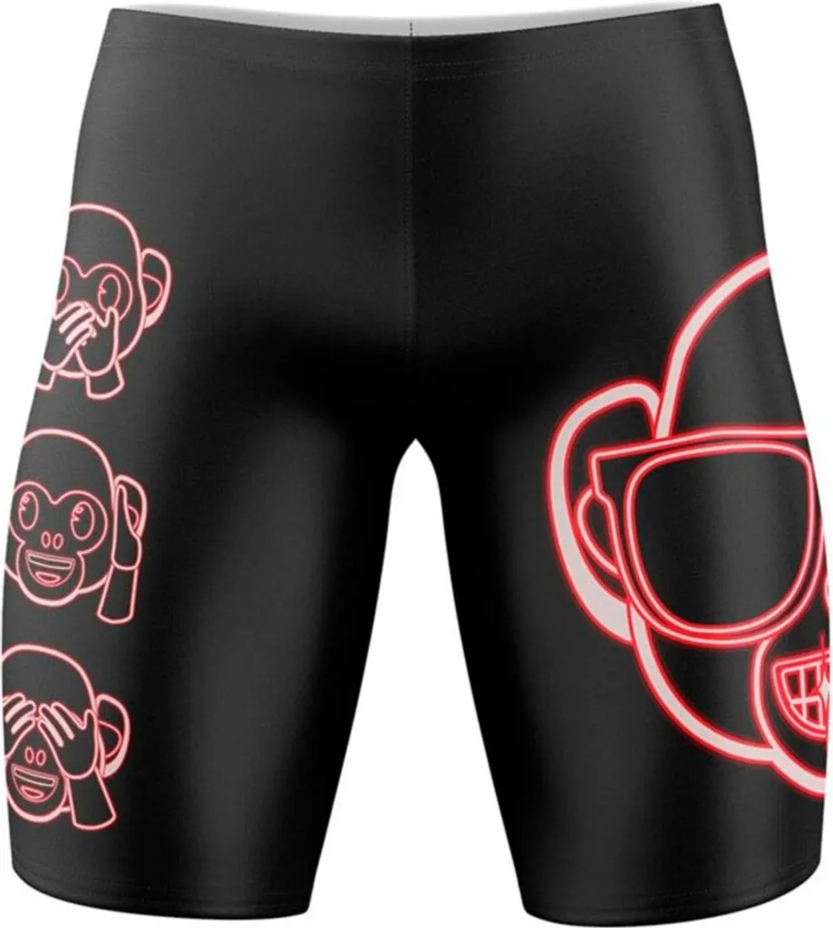 Jammer Otso Emoji Monkey Noir Taille S pour Homme Maillot de Natation