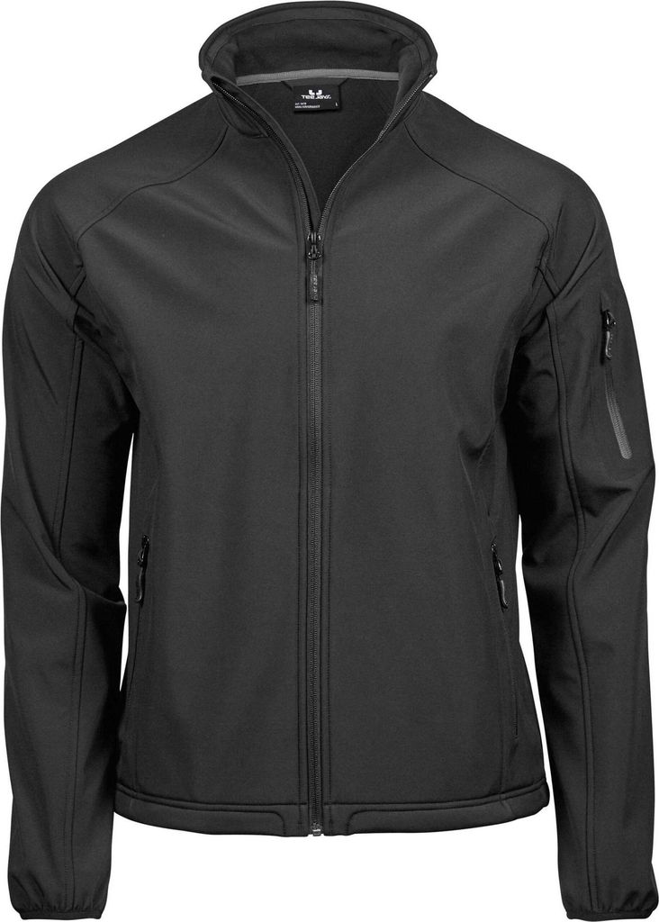 Tee Jays - "Performance" Softshelljacke für Herren, Leicht BC7387 (5XL) (Schwarz)